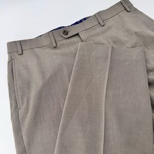 Ralph Lauren Men's Dress Pants 36x32 Beige Preppy Workwear Office Core